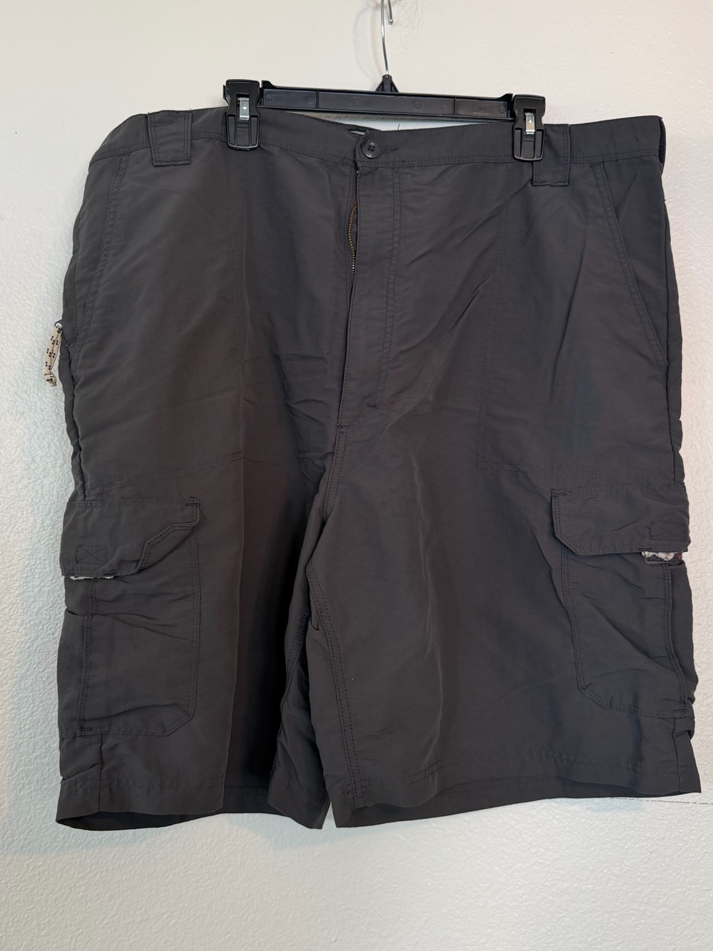 Wrangler Men's Cargo Shorts in Charcoal Gray - Multiple Pockets